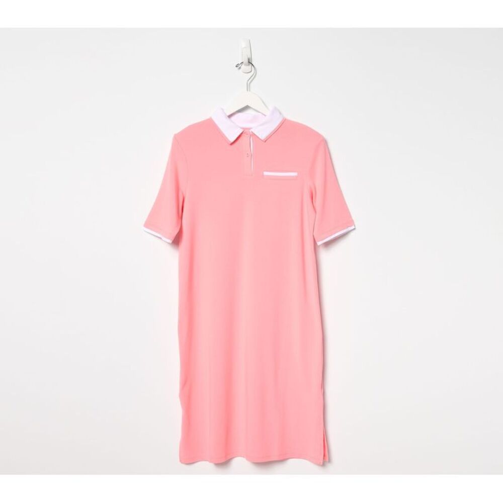 Liberare Women's Dress Sz S Cottonwear+ Collared Lounge Pink A676567